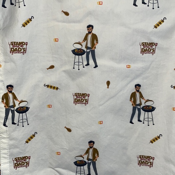 NWT Denim & Flower Dad Grilling Button Down 100% Cotton - Picture 3 of 14